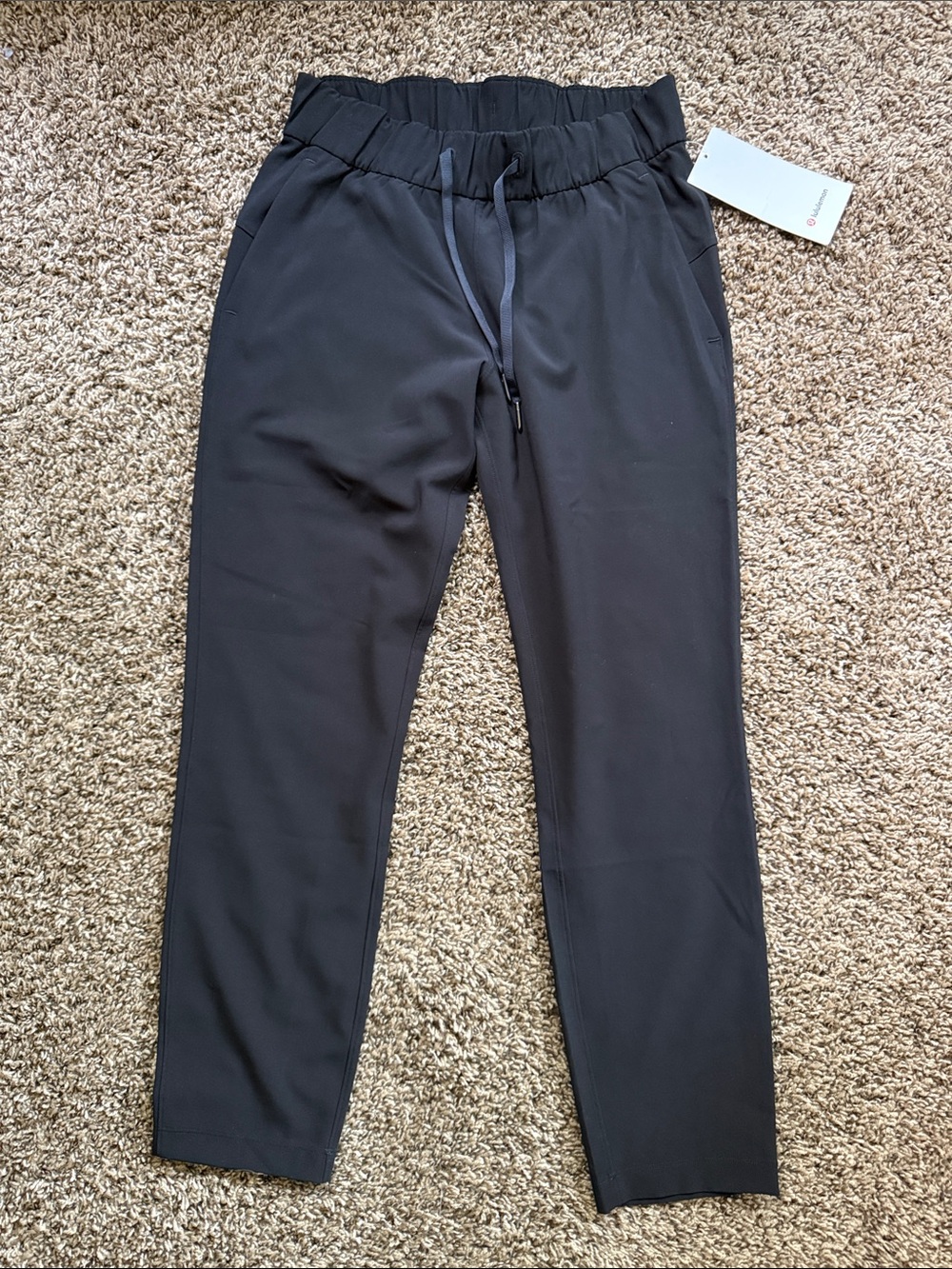 lululemon athletica Women's Black Elastic Waist Joggers NWT